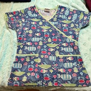 Mock-Wrap UA Scrub Top